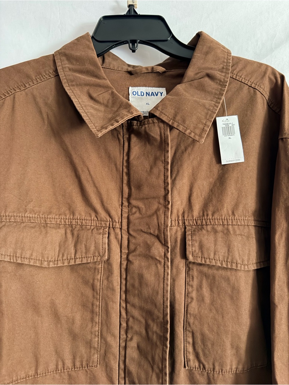 Old Navy Women's Chest-Pocket Utility Jacket in Chestnut